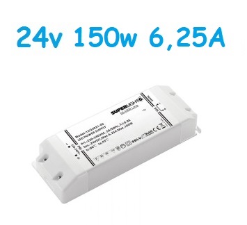 Led Driver Slim 24v 150w 6,25A